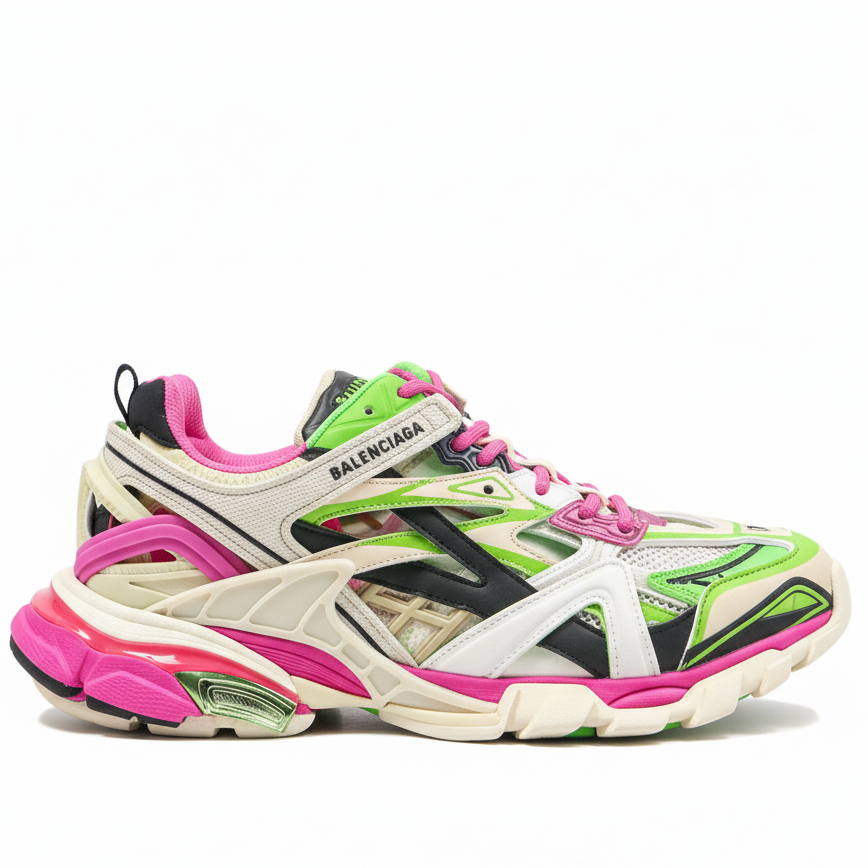 Balenciaga Track 2.0 "White-Pink-Green"