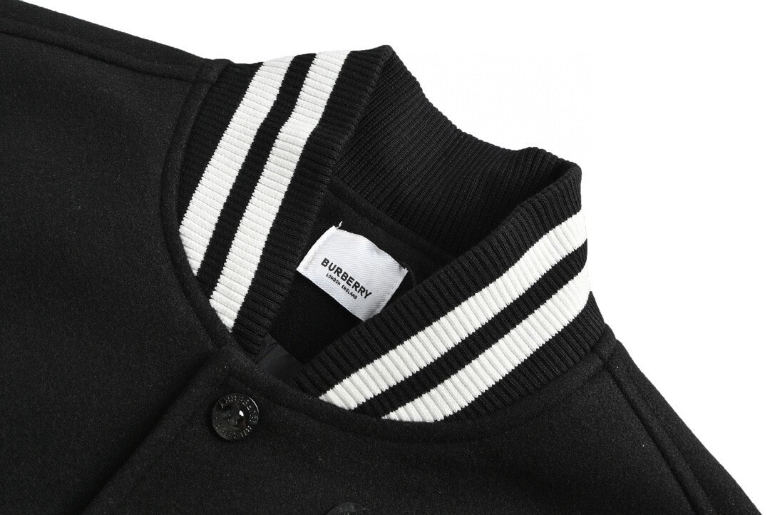 Burberry Rabbit Varsity Jacket "Black-White"