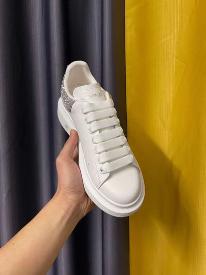 Alexander McQueen Oversized "White-Silver Glitter"