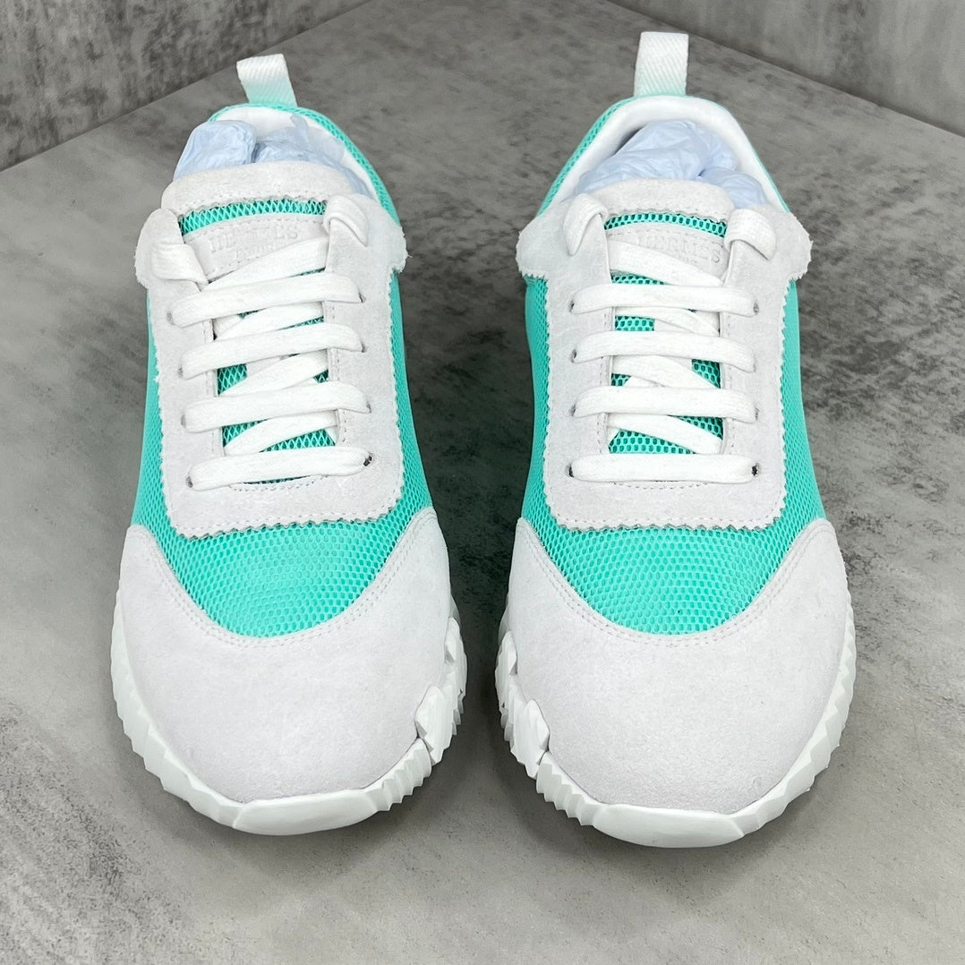 Hermes Bouncing Sneakers "Turquoise-Grey"