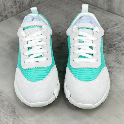 Hermes Bouncing Sneakers "Turquoise-Grey"