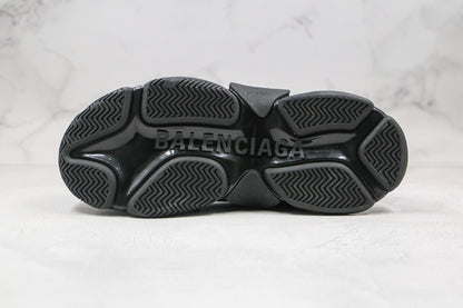 Balenciaga Triple S "Black-White All Over Logo"