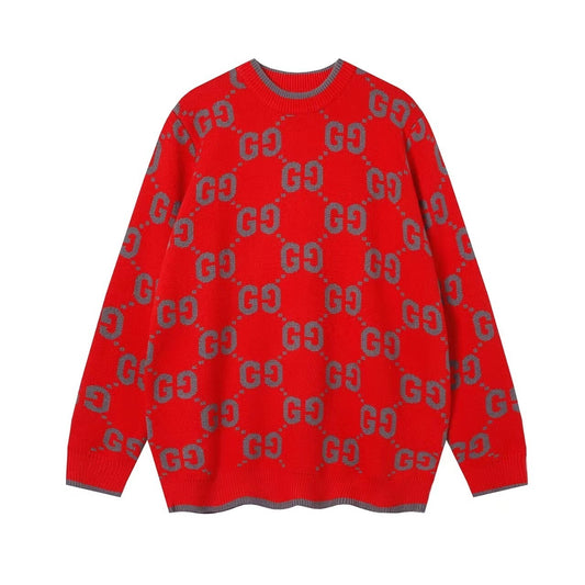 Gucci Sweater "Red-Grey"