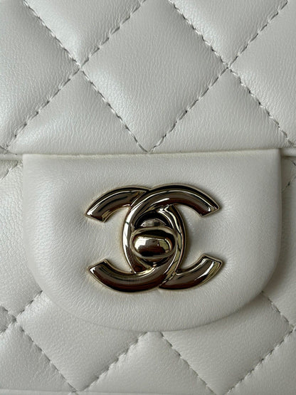 Chanel Large Flap Bag With Top Handle