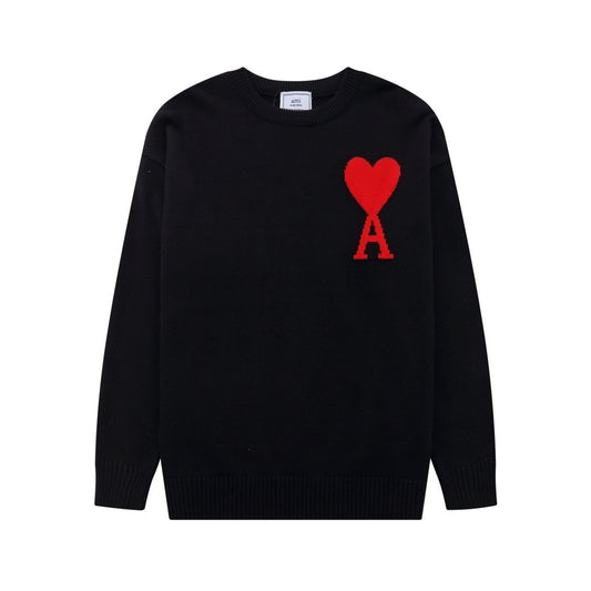 AMI Paris Ami De Coeur Sweater "Black"