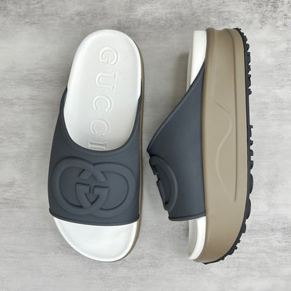 Gucci Slides "Grey-Beige-White"