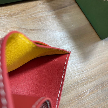 Goyard Saint-Pierre Card Wallet "Red"