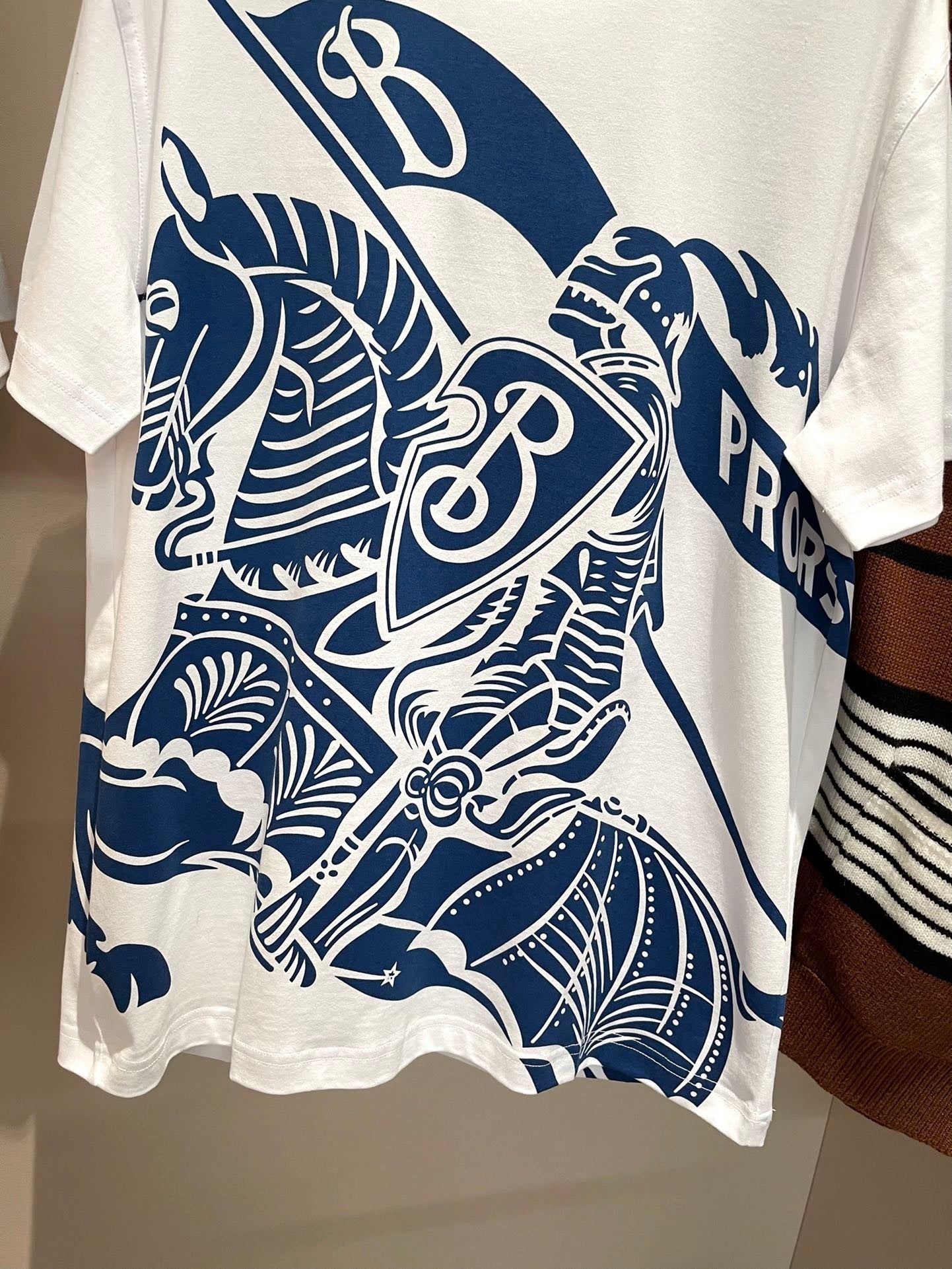 Burberry EKD Cotton T-Shirt "White"
