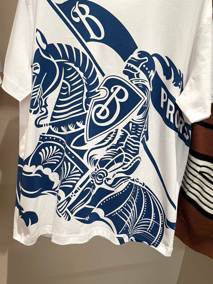 Burberry EKD Cotton T-Shirt "White"