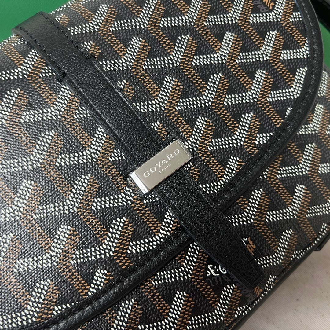 Goyard Belvedere PM Leather Handbag
