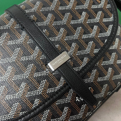 Goyard Belvedere PM Leather Handbag