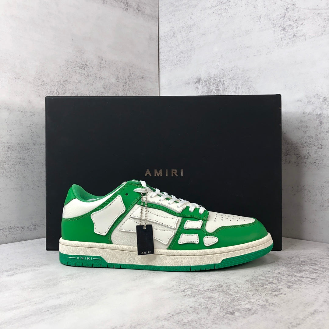Amiri Skel Top Low "White-Green"