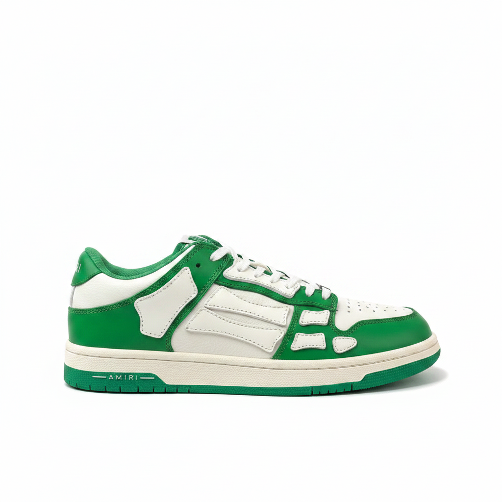 Amiri Skel Top Low "White-Green"