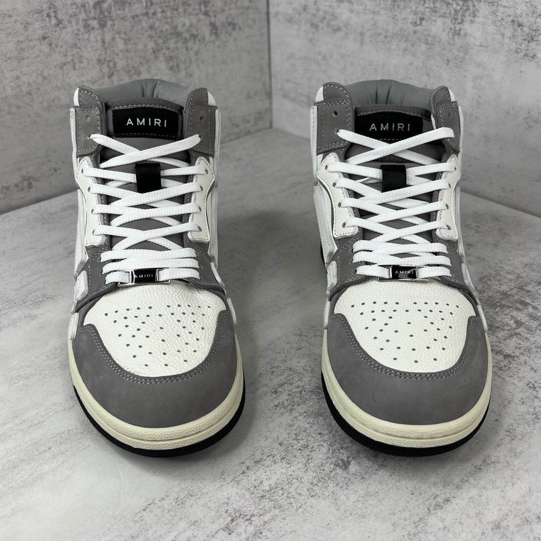 Amiri Skel Top High "White-Grey"