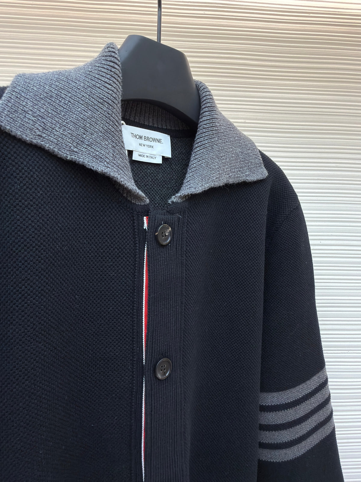 Thom Browne Merino Wool 4-Bar Work Jacket "Black"