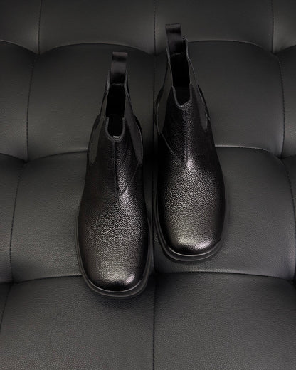 Prada Chelsea Leather Ankle Boots "Black"