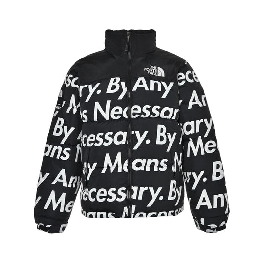 Supreme x The North Face Nuptse Down Jacket "Black-By Any Means"