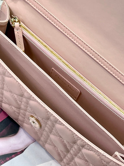Dior My Dior Mini Bag "Powder Pink Cannage Lambskin"
