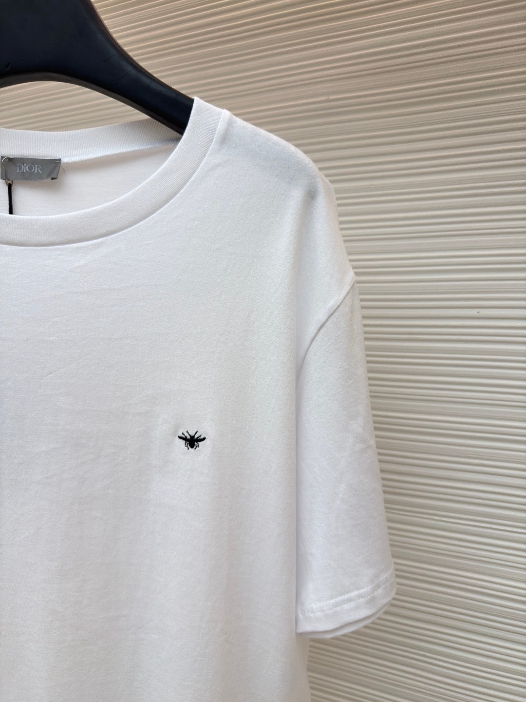Dior Bee Embroidered T-shirt "White Cotton Jersey"