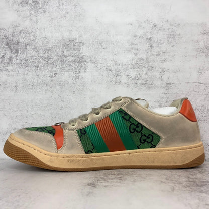 Gucci Screener "Distressed Beige-Green-Orange"
