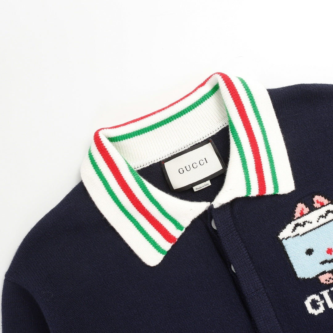 Gucci Polo Sweater "Navy Blue"