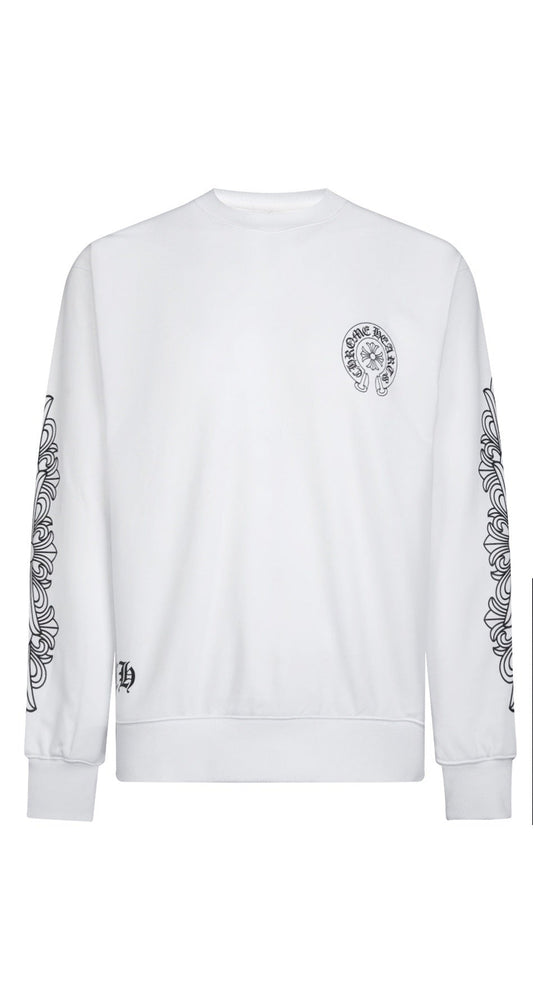 Chrome Hearts Sweatshirt "White-Black"