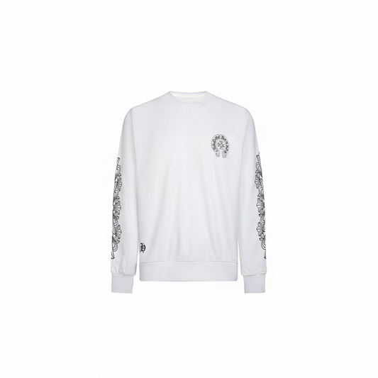 Chrome Hearts Sweatshirt "White-Black"