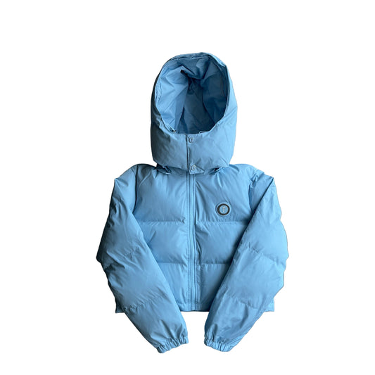 Trapstar Short Irongate Down Jacket "Blue"