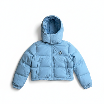 Trapstar Short Irongate Down Jacket "Blue"
