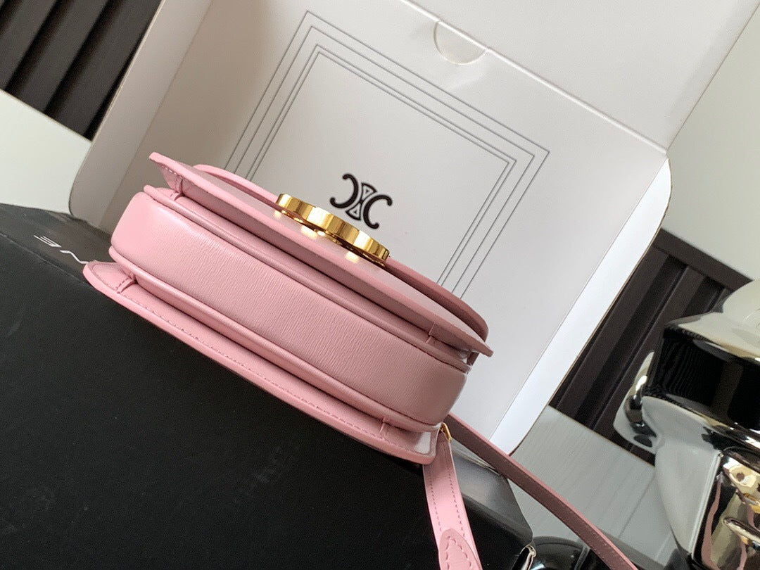 Celine Mini Besace Clea in Shiny Calfskin