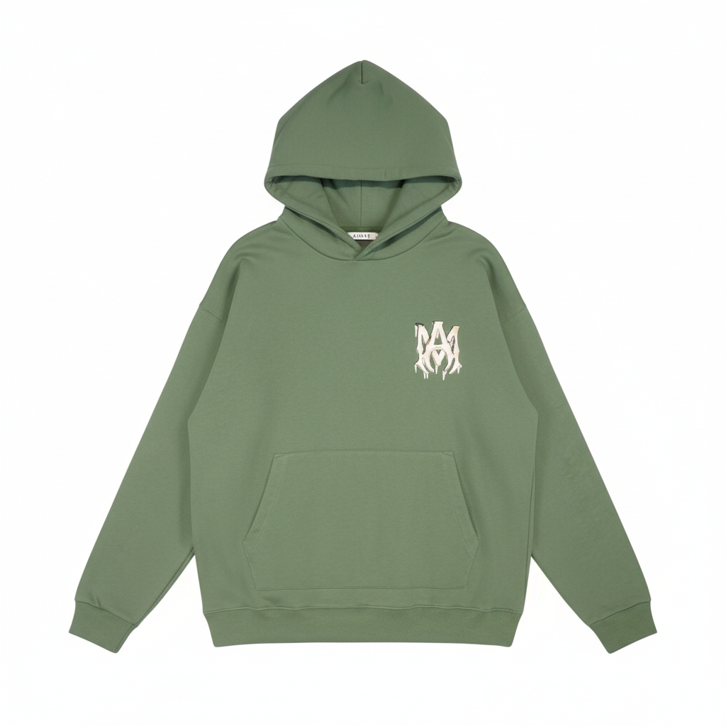 Amiri Watercolor MA Hoodie "Green"