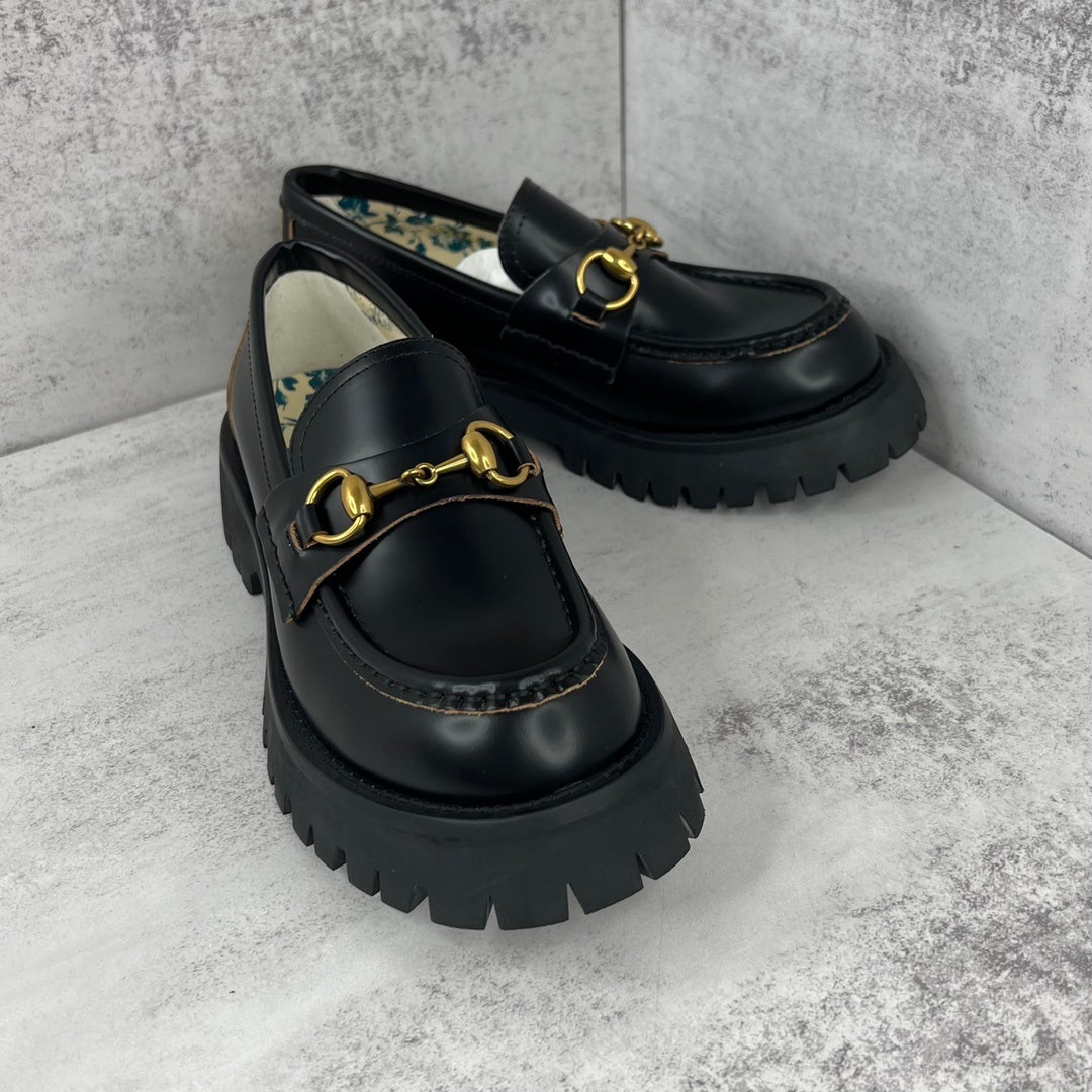 Gucci Lug Horsebit Platform Loafer