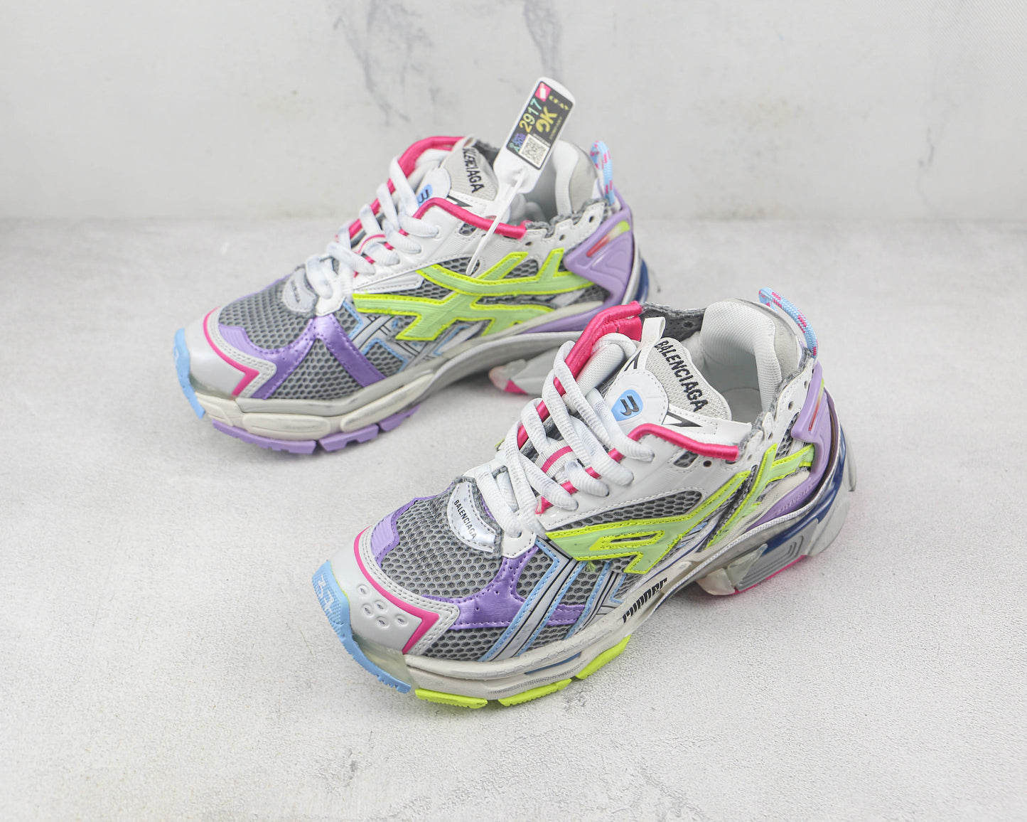 Balenciaga Runner "Light grey-Purple-Yellow"