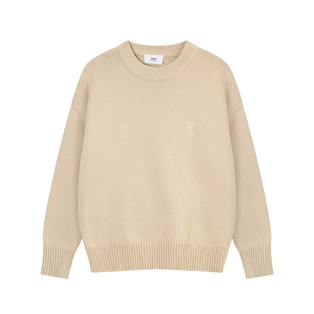 AMI Paris Ami De Coeur Sweater "Beige"