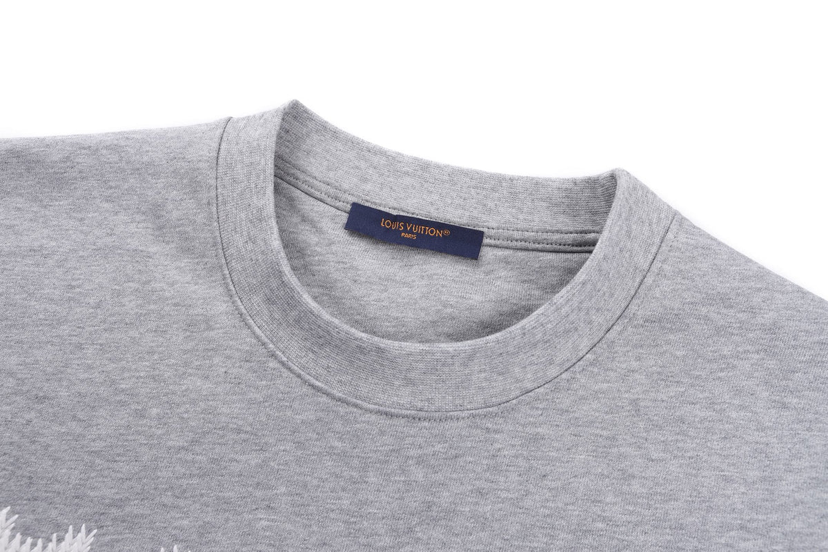 Louis Vuitton Embroidered Signature Sweatshirt "Grey"