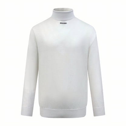 Prada Superfine Wool Turtleneck Sweater "White"