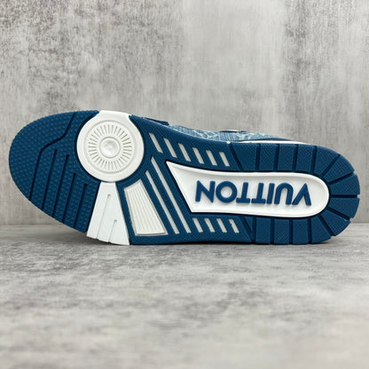 Louis Vuitton Trainers "White-Blue Denim"