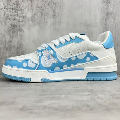 Louis Vuitton x Yayoi Kusama Trainers "Blue-White"