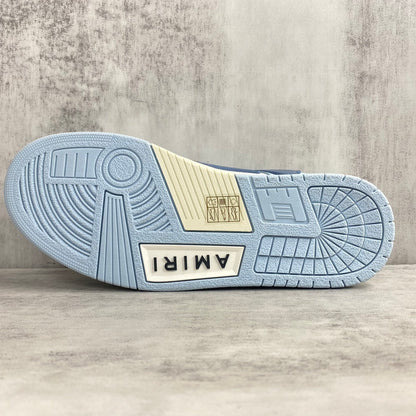 Amiri Skel Top Low "Baby Blue-White"