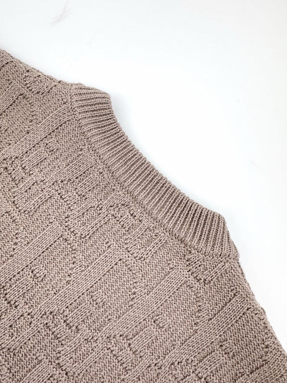 Dior Oblique Sweater "Beige Cotton-Blend Jersey"