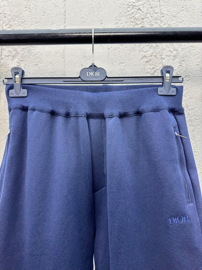 Dior Track Pants "Navy Blue Cahsmere and Cotton Knit"