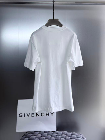 Givenchy College Cotton T-Shirt "White"