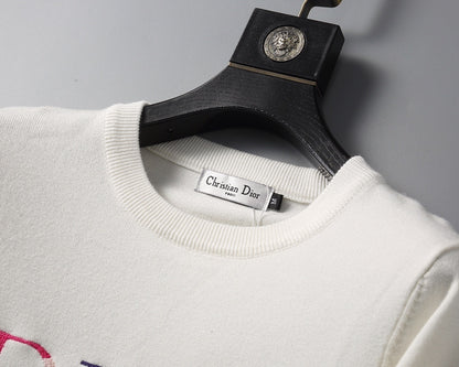 Dior Floral Logo Sweater "White"