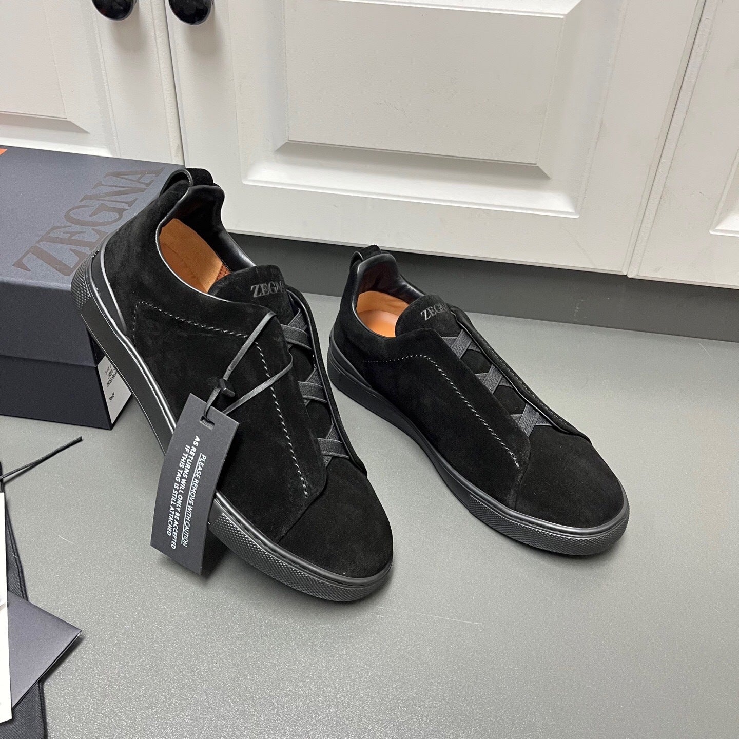 Zegna Triple Stitch "Black"