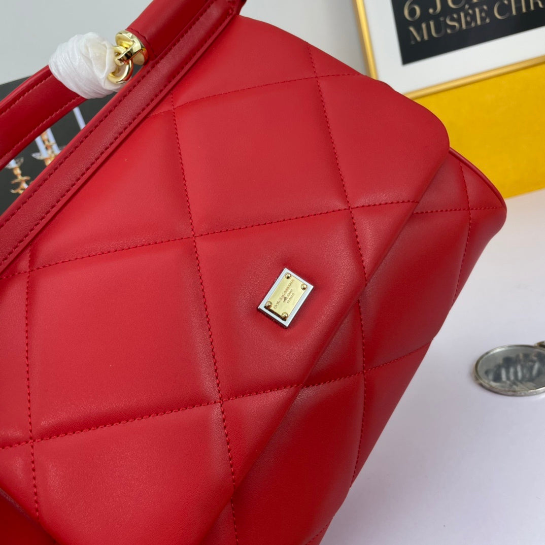 Dolce & Gabbana Sicily Quilted Leather Handbag