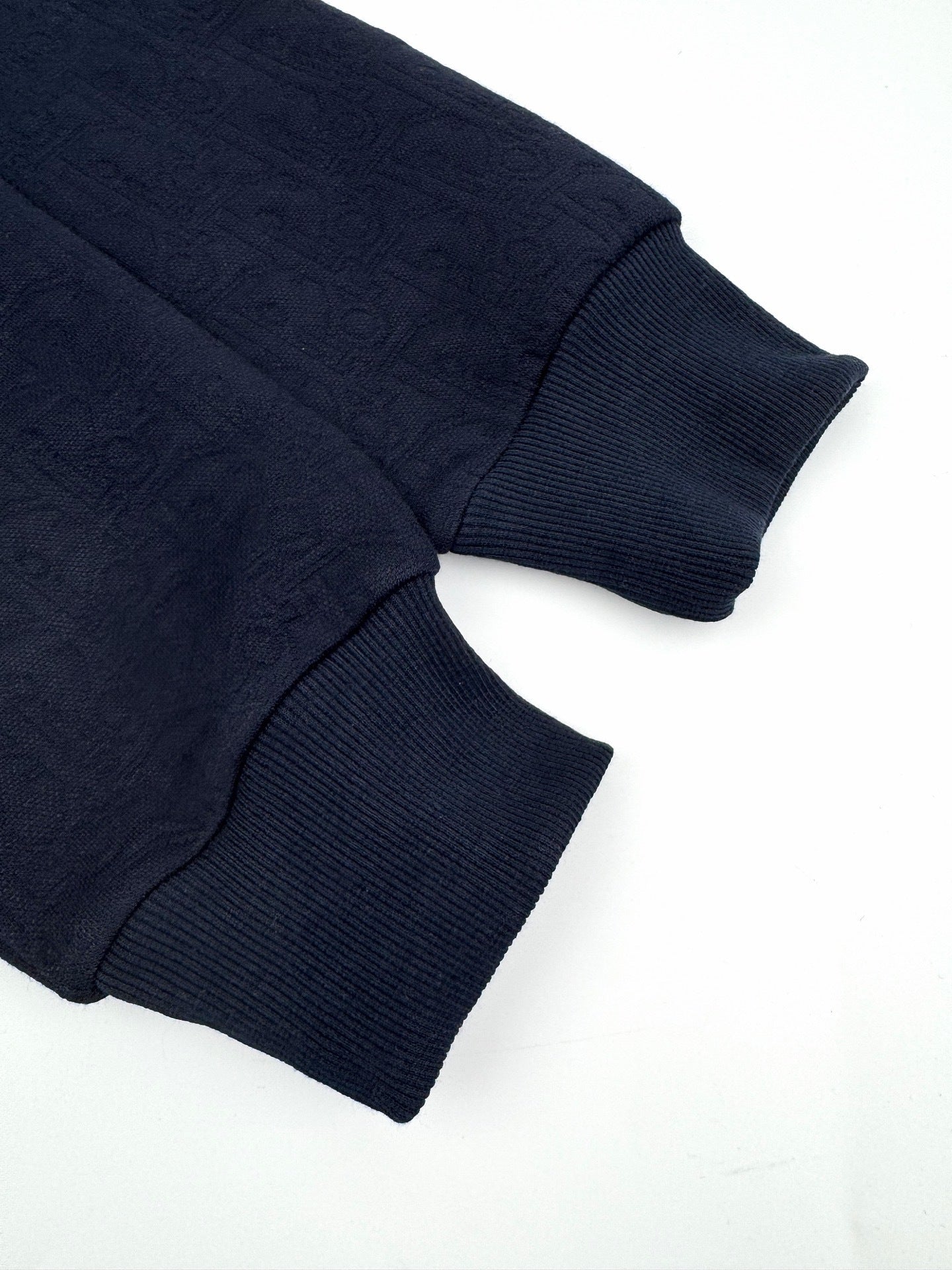 Dior Oblique Hooded Sweatshirt "Navy Blue Cotton-Blend Jersey"