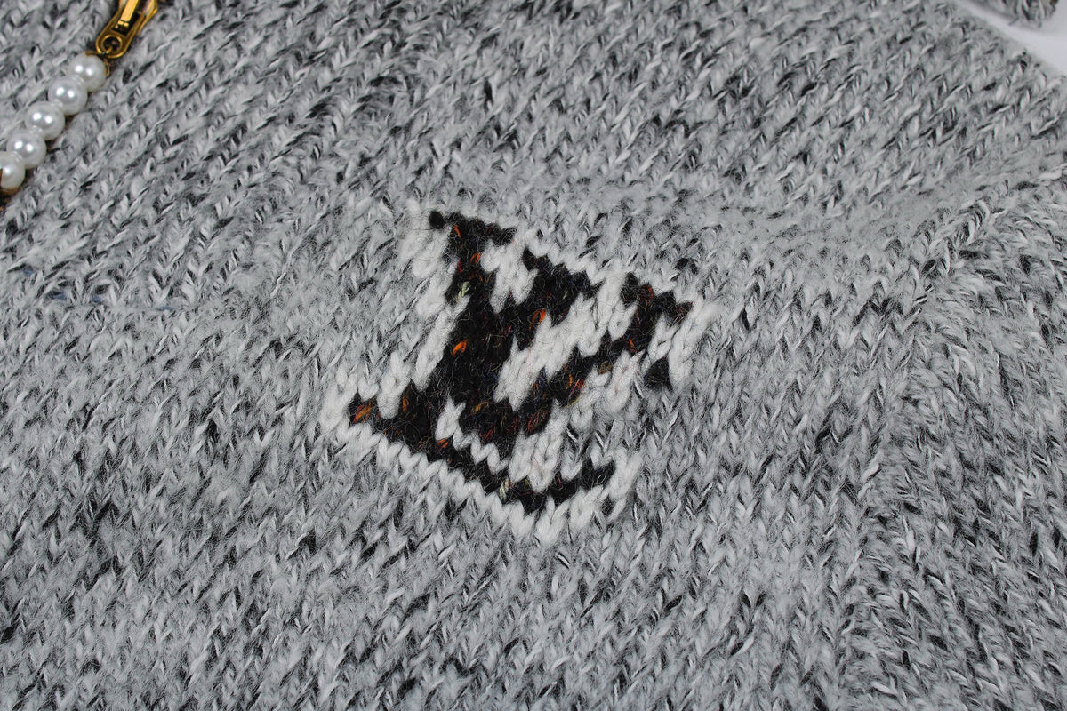 Louis Vuitton Zippered Knitted Blouson "Light Grey"