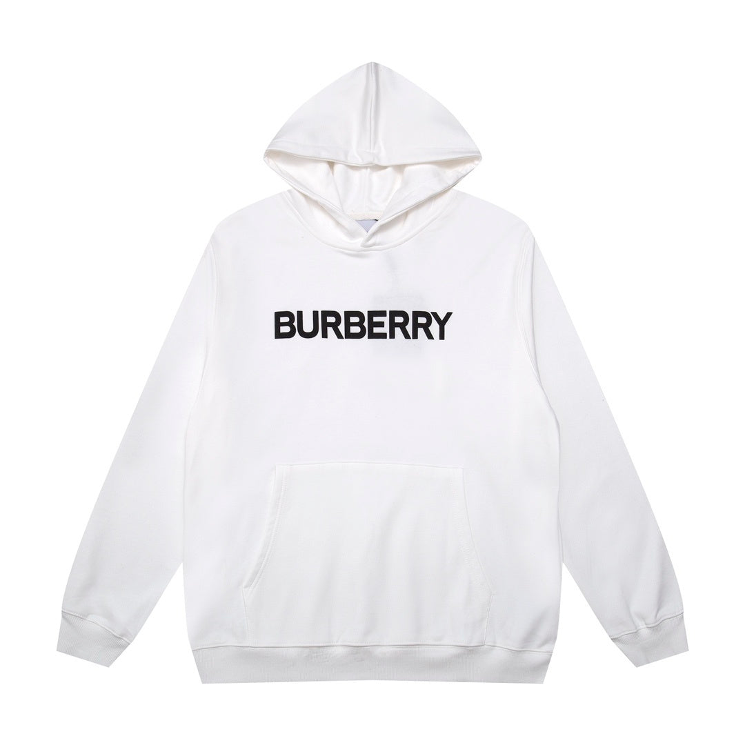 Burberry Logo Print Hoodie "White"