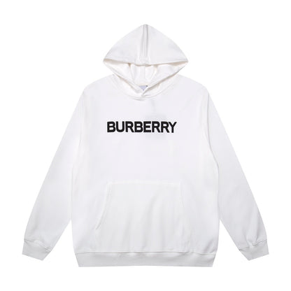Burberry Logo Print Hoodie "White"
