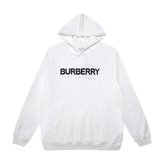 Burberry Logo Print Hoodie "White"